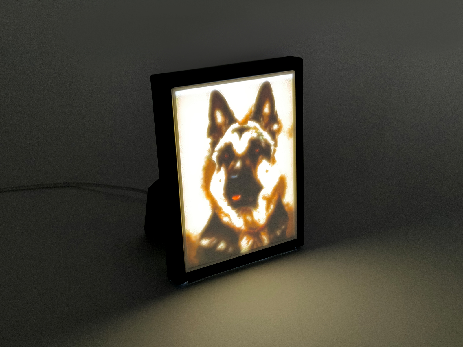 Литография с изображением собаки